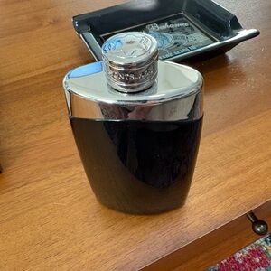Elegant Black and Silver Decorative Flask
